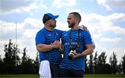 18 April 2024; Senior kitman Jim Bastick and Videographer Berndardo Santos during a Leinster Rugby squad training session at St Peter's College in Johannesburg, South Africa. Photo by Harry Murphy/Sportsfile