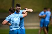 18 April 2024; Harry Byrne and Liam Turner during a Leinster Rugby squad training session at St Peter's College in Johannesburg, South Africa. Photo by Harry Murphy/Sportsfile