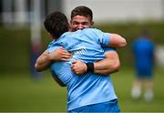 18 April 2024; Scott Penny and Gus McCarthy during a Leinster Rugby squad training session at St Peter's College in Johannesburg, South Africa. Photo by Harry Murphy/Sportsfile