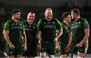 20 April 2024; Connacht players share a joke after their side's victory in the United Rugby Championship match between Connacht and Zebre Parma at Dexcom Stadium in Galway. Photo by Sam Barnes/Sportsfile