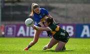 20 April 2024; Danielle O'Leary of Kerry in action against Elaine Kelly of Tipperary during the Munster LGFA Senior Championship round 1 between Kerry and Tipperary at Fitzgerald Stadium in Killarney, Kerry. Photo by Brendan Moran/Sportsfile