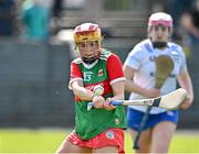 20 April 2024; Ciara Kennedy of Mayo during the Electric Ireland All-Ireland Camogie Minor B Championship group semi-final 1 match between Cavan and Mayo at Duggan Park in Ballinasloe, Galway. Photo by Sam Barnes/Sportsfile