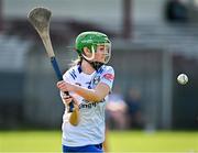 20 April 2024; Niamh Cox of Carlow during the Electric Ireland All-Ireland Camogie Minor B Championship group semi-final 1 match between Cavan and Mayo at Duggan Park in Ballinasloe, Galway. Photo by Sam Barnes/Sportsfile