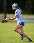20 April 2024; Bronagh Tully of Cavan during the Electric Ireland All-Ireland Camogie Minor B Championship group semi-final 1 match between Cavan and Mayo at Duggan Park in Ballinasloe, Galway. Photo by Sam Barnes/Sportsfile