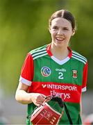 20 April 2024; Marissa Collins of Mayo during the Electric Ireland All-Ireland Camogie Minor B Championship group semi-final 1 match between Cavan and Mayo at Duggan Park in Ballinasloe, Galway. Photo by Sam Barnes/Sportsfile