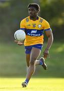 20 April 2024; Ikem Ugweru of Clare during the Munster GAA Football Senior Championship semi-final match between Waterford and Clare at Fraher Field in Dungarvan, Waterford. Photo by Tyler Miller/Sportsfile