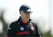 21 April 2024; Tyrone manager Sean Moohan during the Electric Ireland All-Ireland Camogie Minor C semi-final match between Tyrone and Wicklow at Dunganny in Meath. Photo by Sam Barnes/Sportsfile