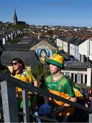 20 April 2024; Supporters arrive at Celtic Park for the Ulster GAA Football Senior Championship quarter-final match between Derry and Donegal at Celtic Park in Derry. Photo by Stephen McCarthy/Sportsfile