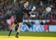 20 April 2024; Donegal goalkeeper Shaun Patton during the Ulster GAA Football Senior Championship quarter-final match between Derry and Donegal at Celtic Park in Derry. Photo by Stephen McCarthy/Sportsfile