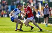 21 April 2024; Seamus Harnedy of Cork in action against Calum Lyons of Waterford during the Munster GAA Hurling Senior Championship Round 1 match between Waterford and Cork at Walsh Park in Waterford. Photo by Brendan Moran/Sportsfile