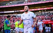 20 April 2024; Jason Jenkins of Leinster runs out before the United Rugby Championship match between Emirates Lions and Leinster at Emirates Airline Park in Johannesburg, South Africa. Photo by Harry Murphy/Sportsfile