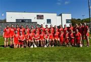 21 April 2024; Cork team photo before the Electric Ireland All-Ireland Camogie Minor A semi-final match between Cork and Waterford at Kilcommon in Tipperary. Photo by Tom Beary/Sportsfile