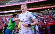 20 April 2024; Andrew Osborne of Leinster runs out before the United Rugby Championship match between Emirates Lions and Leinster at Emirates Airline Park in Johannesburg, South Africa. Photo by Harry Murphy/Sportsfile