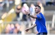 21 April 2024; Cavan manager Raymond Galligan during the Ulster GAA Football Senior Championship quarter-final match between Cavan and Tyrone at Kingspan Breffni in Cavan. Photo by Seb Daly/Sportsfile