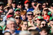21 April 2024; Spectators during the Connacht GAA Football Senior Championship semi-final match between Roscommon and Mayo at Dr Hyde Park in Roscommon. Photo by Piaras Ó Mídheach/Sportsfile