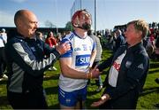 21 April 2024; Patrick Fitzgerald of Waterford is congratulated by supporters after the Munster GAA Hurling Senior Championship Round 1 match between Waterford and Cork at Walsh Park in Waterford. Photo by Brendan Moran/Sportsfile