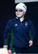 21 April 2024; Dearbhaile Brady of Ireland before competing in the Women's 100m Backstroke S6 Final during day one of the Para Swimming European Championships at the Penteada Olympic Pools Complex in Funchal, Portugal. Photo by Ramsey Cardy/Sportsfile
