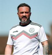 21 April 2024; Raff Cretaro of Mayo Football League during the FAI Oscar Traynor Inter-League Cup final match between Mayo Football League and Waterford & District Junior League at Umbro Park, Milebush, Castlebar in Mayo. Photo by Michael P Ryan/Sportsfile