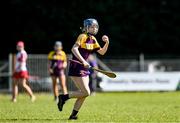 21 April 2024; Róisín McGonigle of Wexford during the Electric Ireland All-Ireland Camogie Minor A Shield semi-final match between Derry and Wexford at Clane in Kildare. Photo by Daire Brennan/Sportsfile
