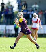 21 April 2024; Karen Hayden of Wexford during the Electric Ireland All-Ireland Camogie Minor A Shield semi-final match between Derry and Wexford at Clane in Kildare. Photo by Daire Brennan/Sportsfile