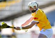 21 April 2024; Paddy Burke of Antrim during the Leinster GAA Hurling Senior Championship Round 1 match between Kilkenny and Antrim at UMPC Nowlan Park in Kilkenny. Photo by Shauna Clinton/Sportsfile