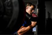 23 April 2024; Lee Barron during a Leinster Rugby squad gym session at Moove Motion Fitness in Sunninghill, Johannesburg, South Africa. Photo by Harry Murphy/Sportsfile