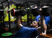 23 April 2024; Jason Jenkins during a Leinster Rugby squad gym session at Moove Motion Fitness in Sunninghill, Johannesburg, South Africa. Photo by Harry Murphy/Sportsfile