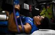 23 April 2024; Michael Ala'alatoa during a Leinster Rugby squad gym session at Moove Motion Fitness in Sunninghill, Johannesburg, South Africa. Photo by Harry Murphy/Sportsfile