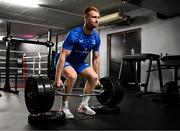 23 April 2024; Ciarán Frawley during a Leinster Rugby squad gym session at Moove Motion Fitness in Sunninghill, Johannesburg, South Africa. Photo by Harry Murphy/Sportsfile