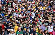 21 April 2024; Supporters at the Connacht GAA Football Senior Championship semi-final match between Roscommon and Mayo at Dr Hyde Park in Roscommon. Photo by Piaras Ó Mídheach/Sportsfile