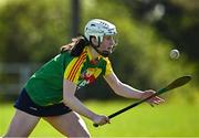 21 April 2024; Abhainn Coady of Carlow during the Electric Ireland All-Ireland Camogie Minor B semi-final match between Armagh and Carlow at Dunganny in Meath. Photo by Sam Barnes/Sportsfile