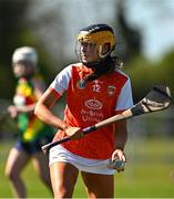 21 April 2024; Caitlin Byrne of Armagh during the Electric Ireland All-Ireland Camogie Minor B semi-final match between Armagh and Carlow at Dunganny in Meath. Photo by Sam Barnes/Sportsfile