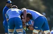 22 April 2024; Gus McCarthy, centre, during a Leinster Rugby squad training session at Fourways High School in Johannesburg, South Africa. Photo by Harry Murphy/Sportsfile