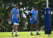 22 April 2024; Ross Molony and Michael Ala'alatoa during a Leinster Rugby squad training session at Fourways High School in Johannesburg, South Africa. Photo by Harry Murphy/Sportsfile