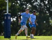 22 April 2024; Martin Moloney and Michael Ala'alatoa during a Leinster Rugby squad training session at Fourways High School in Johannesburg, South Africa. Photo by Harry Murphy/Sportsfile