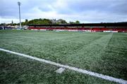 22 April 2024; A general view of the pitch before the SSE Airtricity Men's Premier Division match between Derry City and St Patrick's Athletic at The Ryan McBride Brandywell Stadium in Derry. Photo by Piaras Ó Mídheach/Sportsfile