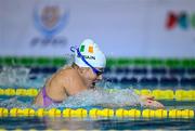 22 April 2024; Roisin Ni Riain of Ireland on her way to winning the Women's 100m Breaststroke SB13 Final during day two of the Para Swimming European Championships at the Penteada Olympic Pools Complex in Funchal, Portugal. Photo by Ramsey Cardy/Sportsfile