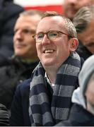 22 April 2024; FAI interim chief executive David Courell during the SSE Airtricity Men's Premier Division match between Shelbourne and Shamrock Rovers at Tolka Park in Dublin. Photo by Stephen McCarthy/Sportsfile