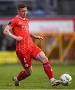22 April 2024; Kameron Ledwidge of Shelbourne during the SSE Airtricity Men's Premier Division match between Shelbourne and Shamrock Rovers at Tolka Park in Dublin. Photo by Shauna Clinton/Sportsfile