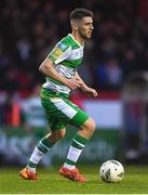 22 April 2024; Dylan Watts of Shamrock Rovers during the SSE Airtricity Men's Premier Division match between Shelbourne and Shamrock Rovers at Tolka Park in Dublin. Photo by Shauna Clinton/Sportsfile