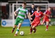 22 April 2024; Conan Noonan of Shamrock Rovers during the SSE Airtricity Men's Premier Division match between Shelbourne and Shamrock Rovers at Tolka Park in Dublin. Photo by Stephen McCarthy/Sportsfile