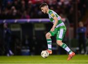 22 April 2024; Dylan Watts of Shamrock Rovers during the SSE Airtricity Men's Premier Division match between Shelbourne and Shamrock Rovers at Tolka Park in Dublin. Photo by Stephen McCarthy/Sportsfile