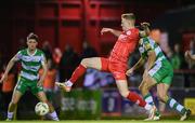 22 April 2024; Gavin Molloy of Shelbourne during the SSE Airtricity Men's Premier Division match between Shelbourne and Shamrock Rovers at Tolka Park in Dublin. Photo by Stephen McCarthy/Sportsfile