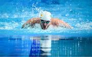 23 April 2024; Barry McClements of Ireland competes in the Men's 100m Butterfly S9 Heats during day three of the Para Swimming European Championships at the Penteada Olympic Pools Complex in Funchal, Portugal. Photo by Ramsey Cardy/Sportsfile