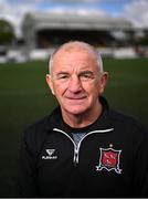 23 April 2024; Noel King poses for a portrait after being unveiled as the new Dundalk FC Manager during a Dundalk FC press conference at Oriel Park in Dundalk, Louth. Photo by David Fitzgerald/Sportsfile