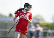 21 April 2024; Emer Cunningham of Tyrone during the Electric Ireland All-Ireland Camogie Minor C semi-final match between Tyrone and Wicklow at Dunganny in Meath. Photo by Sam Barnes/Sportsfile