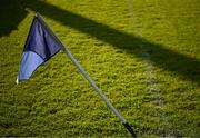 23 April 2024; A general view of a sideline flag before the EirGrid Leinster GAA Football U20 Championship semi-final match between Dublin and Louth at Parnell Park in Dublin. Photo by Sam Barnes/Sportsfile