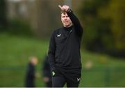 23 April 2024; Republic of Ireland manager Tom Elmes before the women's under 16's international friendly match between Republic of Ireland and Denmark at the FAI National Training Centre in Abbotstown, Dublin. Photo by Stephen McCarthy/Sportsfile