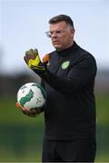 23 April 2024; Republic of Ireland goalkeeping coach Danny O’Leary before the women's under 16's international friendly match between Republic of Ireland and Denmark at the FAI National Training Centre in Abbotstown, Dublin. Photo by Stephen McCarthy/Sportsfile