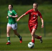 23 April 2024; Sophia Parkegaard of Denmark during the women's under 16's international friendly match between Republic of Ireland and Denmark at the FAI National Training Centre in Abbotstown, Dublin. Photo by Stephen McCarthy/Sportsfile